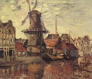 Claude Monet THe Windmill on the Onbekende Gracht oil painting